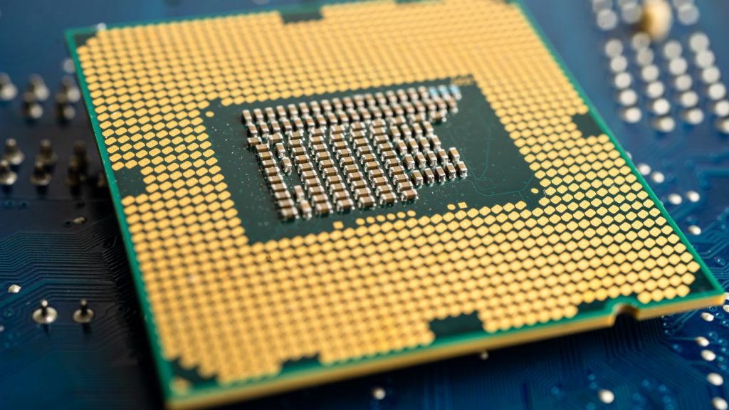 an image of a cpu on top of a motherboard