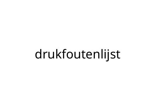 drukfoutenlijst