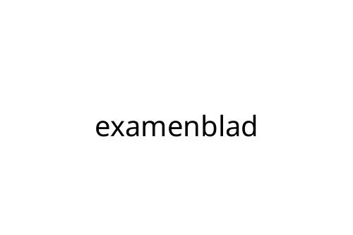 examenblad