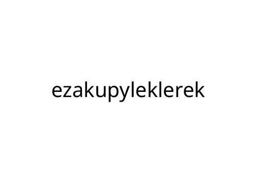 ezakupyleklerek