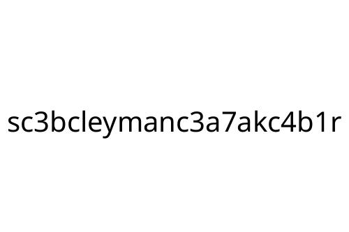 sc3bcleymanc3a7akc4b1r
